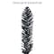 6ft. Pre-Lit Black Tinsel Artificial Tree, Clear Lights